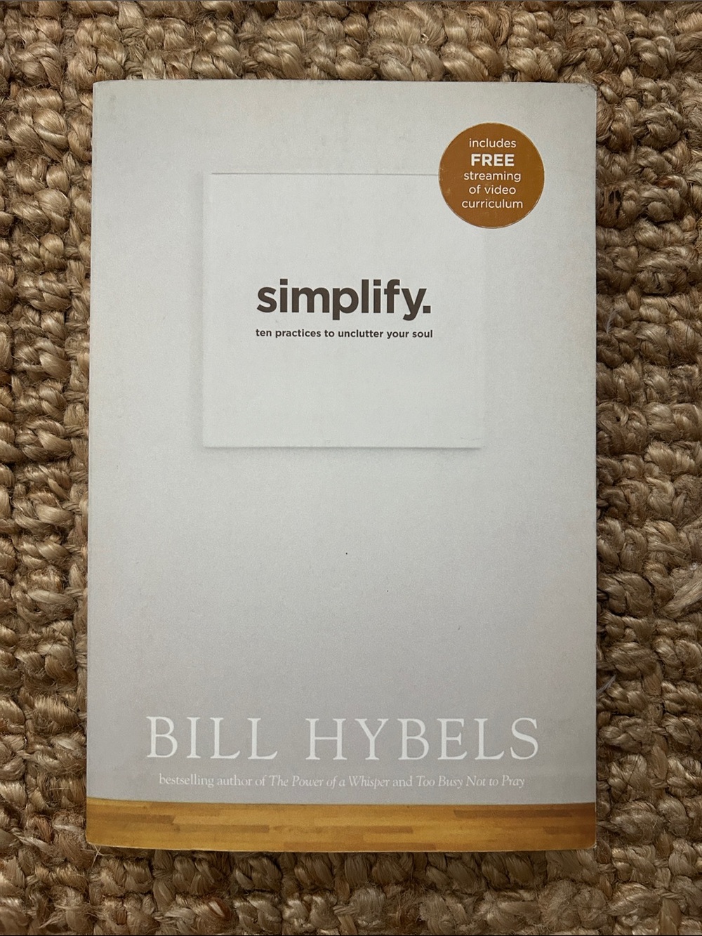 Simplify paperback book by Bill Hybels Christian unclutter teaching